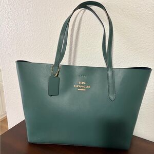 Coach City Emerald Leather Tote Bag